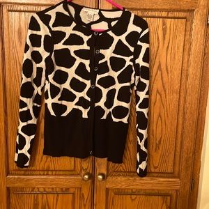 Doncaster black and cream long sleeve sweater